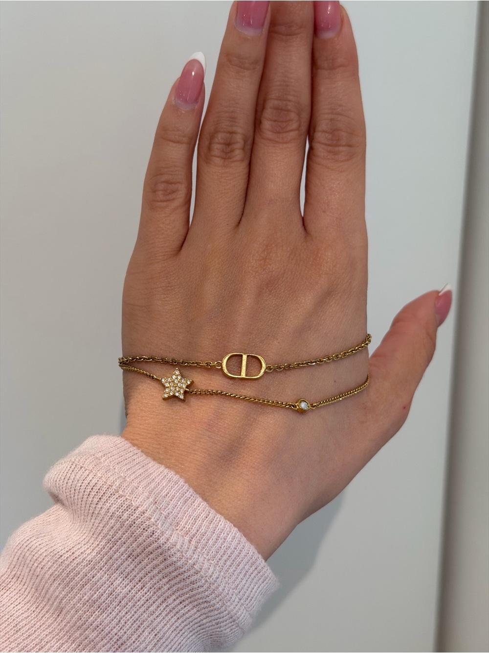 Petit Dior double bracelet CD - worn